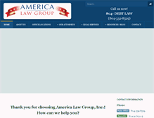Tablet Screenshot of americalawgroup.com